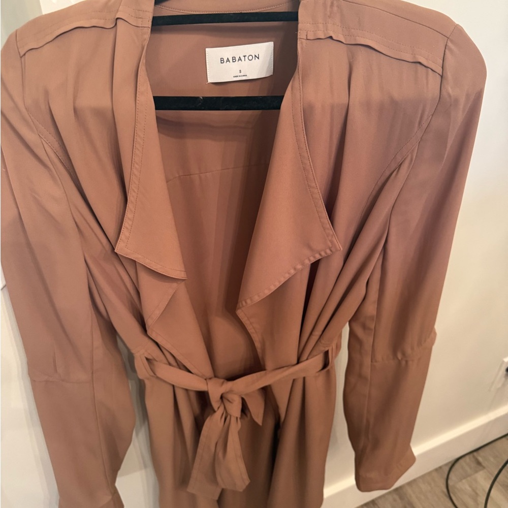 Babaton tan dress Coat. Never worn